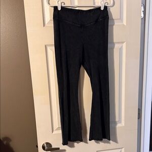 Free People Black Flared Leggings